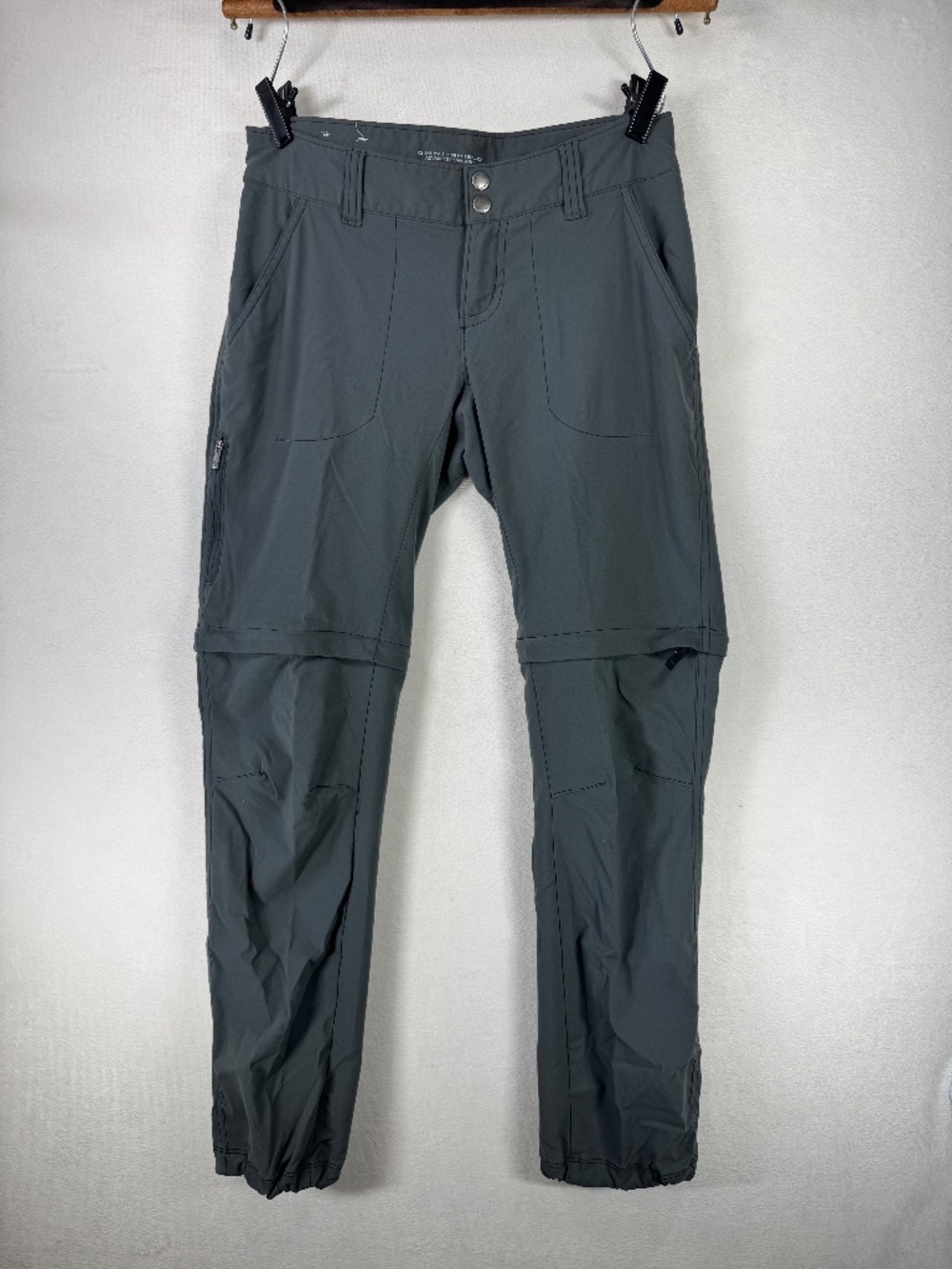 Columbia Women's Straight Leg Convertible Pants - Dark Gray Size 2
